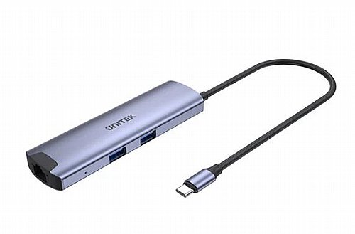 ���� ����� USB-C Multiport 6 in 1 UNITEK H1112F 