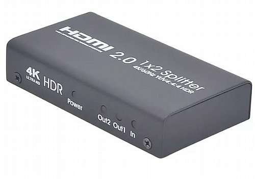 ���� HDMI �2 ����� 4K/60Hz HDMI 2.0 Splitter � 2 ports HDMI-4K60-S2