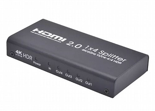 ���� HDMI �4 ����� 4K/60Hz HDMI 2.0 Splitter � 4 ports