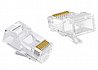 חבילת 100 יחידות RJ45 לחיבור כבל רשת CAT 6 Connect