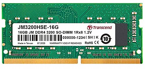 ������ ����� ���� Transcend 16GB DDR4 3200Mhz CL22 SODIMM JM3200HSE-16G