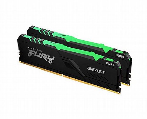������ ����� Kingston Fury Beast RGB 16GB 2x8GB 3600MHz DDR4 CL17 Kit