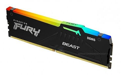 ������ ����� Kingston Fury Beast RGB DDR5 32GB 4800MHZ C38 Black