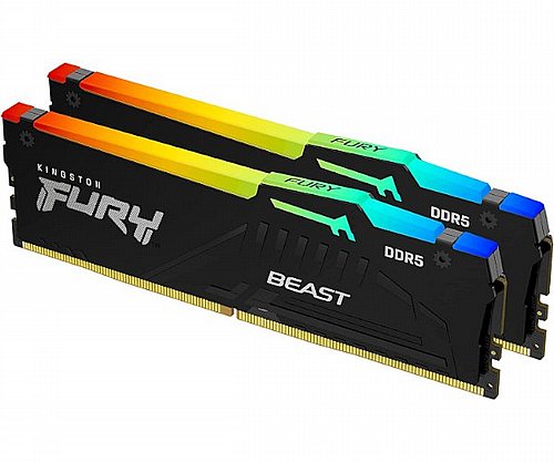 ������ ����� ���� Kingston Fury Beast RGB 64GB (2x32GB) 5200MHz DDR5 CL40