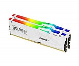 ������ ����� Kingston Fury White RGB XMP 32GB 2X16 5600MHZ DDR5 CL40 ���