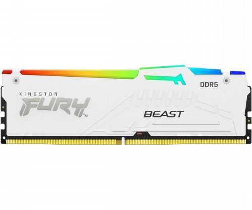 ������ ����� ���� Kingston FURY Beast White RGB 16GB 6000Mhz C30