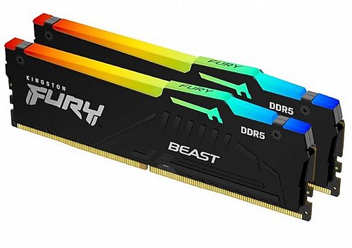 ������ ����� ���� ���� KINGSTON ��� FURY BEAST RGB 32GB 2X16GB 6000MHZ CL36 EXPO/XMP