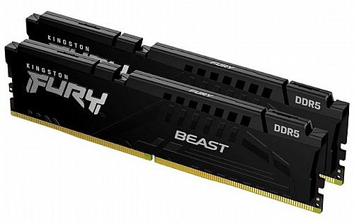 ������ ����� ���� ���� Kingston ��� Fury Beast 64GB 2X32 6400MHZ CL32 INTEL XMP