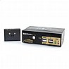 מתג KVM בעל 2 יציאות DP תומך עד 2 מחשבים בעל חיבורי USB ואודיו Gold Touch KVM-DP-2-2