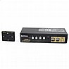 מתג KVM בעל 4 יציאות DP תומך עד 2 מחשבים בעל חיבורי USB ואודיו Gold Touch KVM-DP-4-2