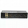 מתג KVM בעל 4 יציאות DP תומך עד 2 מחשבים בעל חיבורי USB ואודיו Gold Touch KVM-DP-4-2