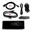 בורר KVM בעל 4 יציאות HDMI באיכות 4K עם חיבורי USB וסאונד Gold Touch KVM-HDMI-4-4K60HZ