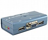 ��� KVM ��� 2 ������ VGA �� ������ USB ������ Gold Touch KVM-USB-2