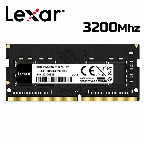 ������ ����� ���� ���� Lexar DDR4 16GB 3200MHZ CL22 LD4AS016G-B3200 SODIMM