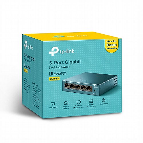 ��� TP-Link LS105G LiteWave Gigabit 5 Ports 10/100/1000Mbps