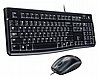 סט מקלדת ועכבר ברוסית חברת Logitech דגם Desktop Set MK120 Retail