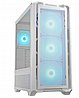 מארז Cougar דגם MX600 RGB 3x140mm ARGB 1x120mm ARGB Fans Mid Tower בצבע לבן