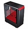 מארז חברת Phanteks דגם ECLIPSE P300 TEMPERED GLASS צבעים שחור/אדום