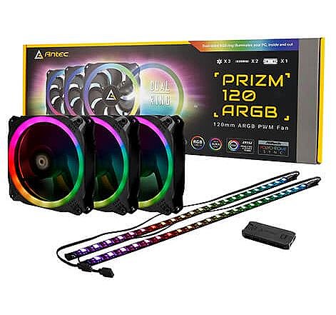 ����� ����� X3 �������� ��� ������ Prizm KIT 3x120mm RGB fan, 2x Strips, Controller
