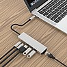 תחנת עגינה USB Type-C חברת Protec RJ45 HDMI 2XUSB3.0 2XUSB Type-C
