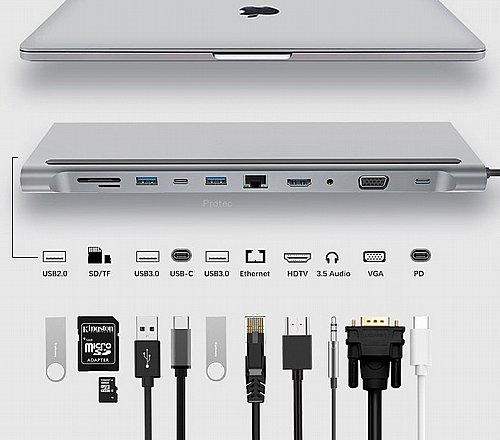 ���� ����� ���������� PROTEC DM292 Type C WIN+Mac