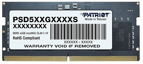 ������ ����� Patriot DDR5 16GB (1 x 16GB) 5600MHz SODIMM Single - PSD516G560081S