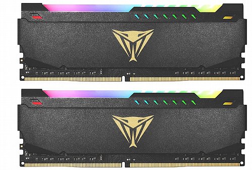 ������ ����� ���� 16GB (2x8GB) 3200MHz DDR4 CL16 1.35v - Viper Steel RGB DDR4