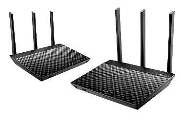 ����� Mini-Mesh ���� ASUS ������ ��� ����� AC1900 Gigabite 1900Mbps Dual-Band RT-AC67U