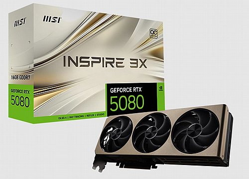 ����� ��� ���� MSI ��� GeForce RTX5080 16G INSPIRE 3X OC