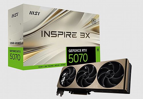 ����� ��� ���� MSI ��� GeForce RTX5070 12G INSPIRE 3X OC