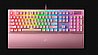 מקלדת גיימינג מכנית חברת Razer דגם BlackWidow V3 Quartz Edition GREEN SWITCHES
