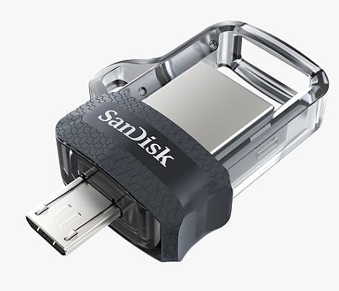 ������ ���� ���� Sandisk ��� Ultra Dual USB Drive 3.0 OTG 64GB SDDD3-064G