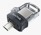������ ���� ���� Sandisk ��� Ultra Dual USB Drive 3.0 OTG 64GB SDDD3-064G