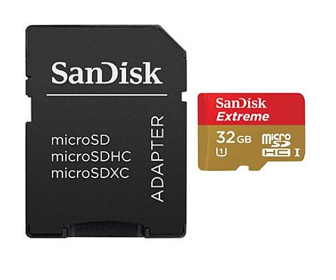 ����� ������ SanDisk Extreme 400x Micro SDHC UHS-I SDSDQXN-032G - ��� 32GB