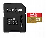 ����� ������ SanDisk Extreme 400x Micro SDHC UHS-I SDSDQXN-032G - ��� 32GB