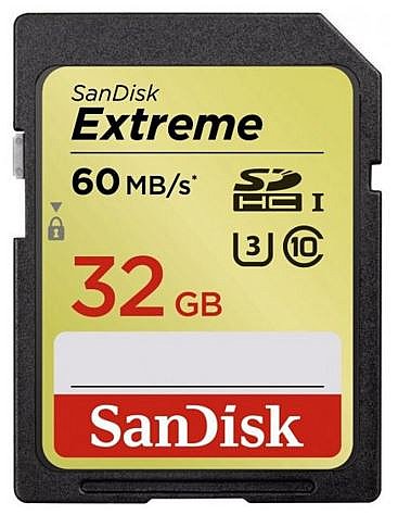 ����� ����� SanDisk Extreme 400x Secure-Digital SDHC UHS-I SDSDXN-032G - ��� 32GB