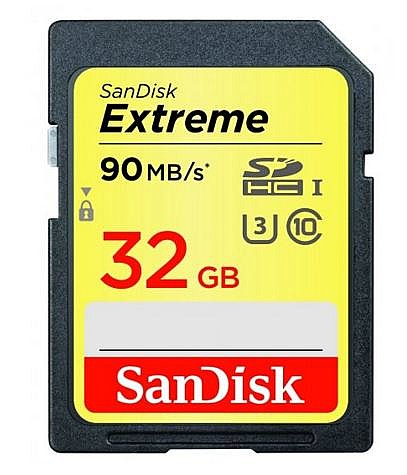 ����� ����� SanDisk Extreme 600x Secure-Digital SDHC UHS-I SDSDXNE-032G - ��� 32GB