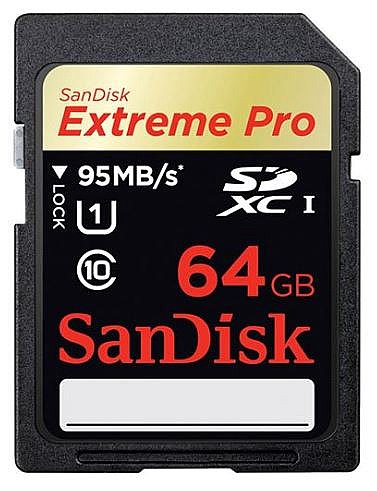 ����� ����� SanDisk Extreme Pro 633x Secure-Digital SDXC SDSDXPA-064G - ��� 64GB