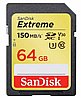 כרטיס זכרון SanDisk Extreme Secure-Digital SDXC SDSDXV6-064G - נפח 64GB