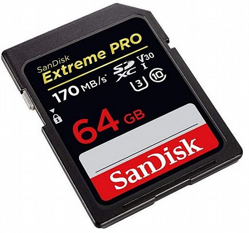 ����� ����� SanDisk Extreme Pro Secure-Digital SDXC SDSDXXY-064G - ��� 64GB