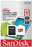 כרטיס זיכרון SanDisk Ultra 533x Micro SDHC UHS-I SDSQUNC-032G - נפח 32GB