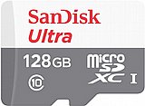 ����� ������ ��� ���� SanDisk Ultra MicroSDXC UHS-I C-10 SDSQUNR-128G-GN6MN - ��� 128GB