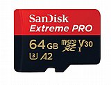 ����� ������ ���� SanDisk ��� Extreme Pro A2 Micro SDXC UHS-I SDSQXCY-064G 64GB