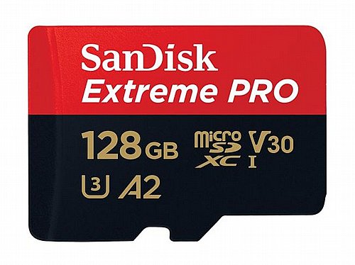 ����� ������ ���� SanDisk ��� Extreme Pro A2 Micro SDXC UHS-I SDSQXCY-128G