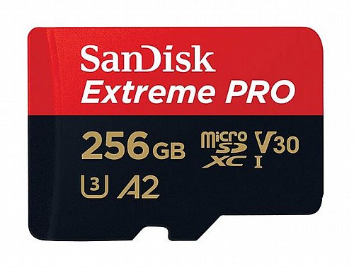 ����� ������ ���� SanDisk ��� Extreme Pro A2 Micro SDXC UHS-I SDSQXCY-256G