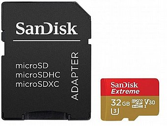 ����� ������ SanDisk Extreme 600x Micro SDHC UHS-I SDSQXVF-032G - ��� 32GB