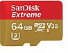 כרטיס זיכרון SanDisk Extreme 600x Micro SDXC UHS-I SDSQXVF-064G - נפח 64GB