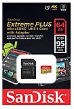 ����� ������ SanDisk Extreme Plus 633x Micro SDXC UHS-I SDSQXWG-064G - ��� 64GB