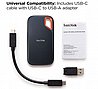 כונן חיצוני חברת SanDisk דגם 4TB Extreme Portable SSD USB-C SDSSDE61-4T00-G25