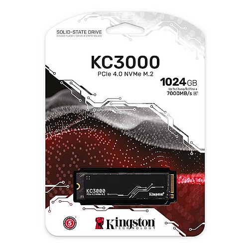 ���� �����  Kingston KC3000 1024GB NVME Gen4 7000/6000 R/W SSD NVME